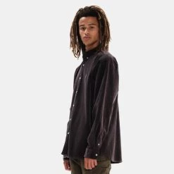 Συμφωνίες 🛒 Πουκάμισα Emerson Ανδρικό Πουκάμισο DARK GREY 🧨 -Εξοδος emerson Κατάστημα emerson men s corduroy shirt 2