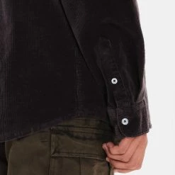 Συμφωνίες 🛒 Πουκάμισα Emerson Ανδρικό Πουκάμισο DARK GREY 🧨 -Εξοδος emerson Κατάστημα emerson men s corduroy shirt 4