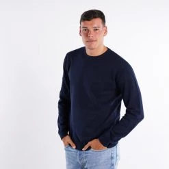 Εκπτωση 🔔 Πλεκτά Emerson Ανδρική Πλεκτή Μπλούζα D. BLUE 👏