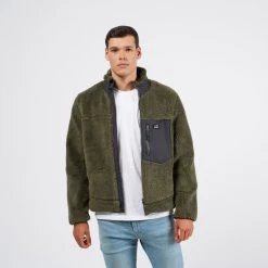 Τοπ 10 😀 Μπουφάν Emerson Doublr Face Sherpa Ανδρικό Μπουφάν FR OLIVE/K9 EBONY ⭐