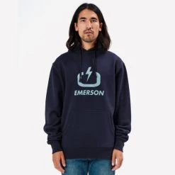 Προώθηση ❤️ Μπλούζες με Κουκούλα Emerson Ανδρική Μπλούζα με Κουκούλα NAVY BLUE 😍
