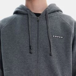 Best Pirce 🤩 Ζακέτες Emerson Ανδρική Ζακέτα Με Κουκούλα D.GREY ML ⭐ -Εξοδος emerson Κατάστημα emerson men s hooded zip up sweat 3