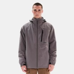 Καλύτερη πώληση 🔥 Μπουφάν Emerson Detachable Hood Ανδρικό Μπουφάν LIGHT OLIVE 👍