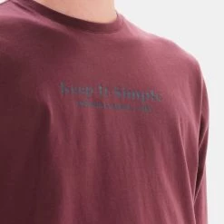 Flash Sale 🧨 Μπλούζα μακρύ μανίκι Emerson Ανδρική Μπλούζα με Μακρύ Μανίκι Wine 😉 -Εξοδος emerson Κατάστημα emerson men s l s t shirt 11