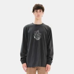 Φτηνός 💯 Μπλούζα μακρύ μανίκι Emerson Ανδρική Μπλούζα με Μακρύ Μανίκι Forest Green 🧨