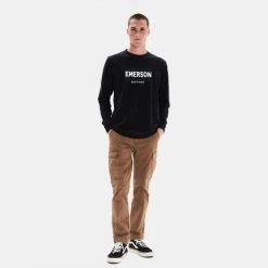 Νέος 🔔 Μπλούζα μακρύ μανίκι Emerson Ανδρική Μπλούζα Μακρύ Μανίκι NAVY BLUE 🧨 -Εξοδος emerson Κατάστημα emerson men s l s t shirt 25