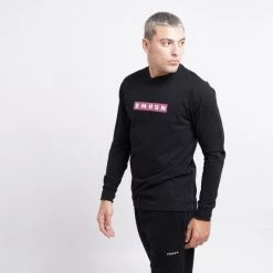 Τοπ 10 😉 Μπλούζα μακρύ μανίκι Emerson Ανδρική Μπλούζα με Μακρύ Μανίκι Black 🥰