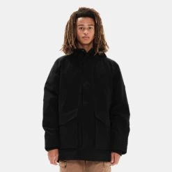 Εκπτωση 🎁 Emerson Ανδρικό Παρκά Μπουφάν Με Κουκούλα T8 BLACK 🛒