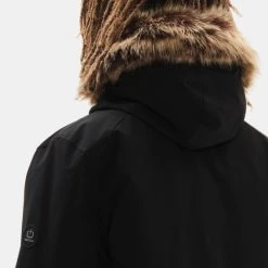 Εκπτωση 🎁 Emerson Ανδρικό Παρκά Μπουφάν Με Κουκούλα T8 BLACK 🛒 -Εξοδος emerson Κατάστημα emerson men s long jacket with fur on hood 3