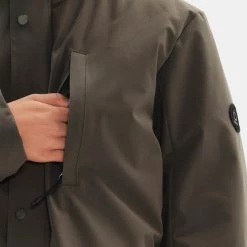 Best Pirce ✔️ Μπουφάν Emerson Ανδρικό Παρκά Μπουφάν OLIVE ⭐ -Εξοδος emerson Κατάστημα emerson men s long jacket with hood 3