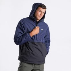 Η καλύτερη συμφωνία 🌟 Emerson Ανδρικό Pull-Over Μπουφάν Με Κουκούλα DOBBY BLACK/NAVY BLUE 🎁 -Εξοδος emerson Κατάστημα emerson men s pullover jacket with hood 21