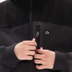 Φτηνός ❤️ Μπουφάν Emerson Bomber Ανδρικό Μπουφάν Ebony/Black ❤️ -Εξοδος emerson Κατάστημα emerson men s ribbed jacket with hood 9