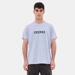 Αγορά ⭐ T-Shirts | Μπλούζα κοντό μανίκι Emerson S/S Ανδρικό T-Shirt Lilac 😉