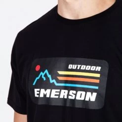 Προϋπολογισμός 🧨 T-Shirts | Μπλούζα κοντό μανίκι Emerson Ανδρικό T-shirt BLACK 🎁 -Εξοδος emerson Κατάστημα emerson men s s s t shirt 126