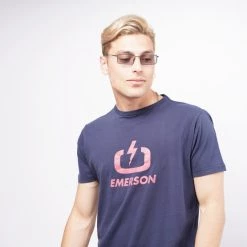 Best Pirce 🔔 T-Shirts | Μπλούζα κοντό μανίκι Emerson Ανδρικό T-Shirt NAVY BLUE 👍 -Εξοδος emerson Κατάστημα emerson men s s s t shirt 130