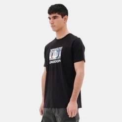 Αγορά 👍 T-Shirts | Μπλούζα κοντό μανίκι Emerson Ανδρικό T-Shirt Black 🛒 -Εξοδος emerson Κατάστημα emerson men s s s t shirt 14