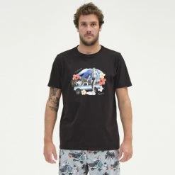 Ολοκαίνουργιο 👍 T-Shirts | Μπλούζα κοντό μανίκι Emerson Ανδρική Μπλούζα BLACK 🤩