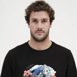 Ολοκαίνουργιο 👍 T-Shirts | Μπλούζα κοντό μανίκι Emerson Ανδρική Μπλούζα BLACK 🤩 -Εξοδος emerson Κατάστημα emerson men s s s t shirt 145