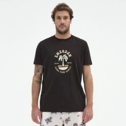 Προϋπολογισμός 🎉 T-Shirts | Μπλούζα κοντό μανίκι Emerson Άνδρικό T-shirt Black 🛒