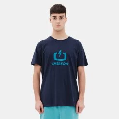 Αγορά 🌟 T-Shirts | Μπλούζα κοντό μανίκι Emerson Ανδρικό T-Shirt NAVY BLUE ✨