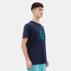 Αγορά 🌟 T-Shirts | Μπλούζα κοντό μανίκι Emerson Ανδρικό T-Shirt NAVY BLUE ✨ -Εξοδος emerson Κατάστημα emerson men s s s t shirt 80