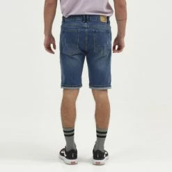 Flash Sale ⌛ Τζιν Σορτς/Βερμούδες Emerson Stretch Denim Ανδρικό Σορτς MIDDLE BLUE 💯 -Εξοδος emerson Κατάστημα emerson men s stretch denim short pants 16