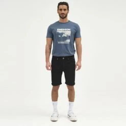Φτηνός ⌛ Τζιν Σορτς/Βερμούδες Emerson Stretch Ανδρικό Σορτς BLACK 🥰 -Εξοδος emerson Κατάστημα emerson men s stretch denim short pants 24