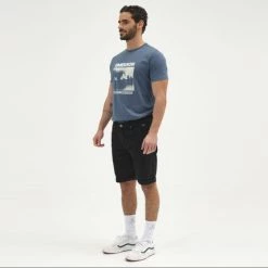 Φτηνός ⌛ Τζιν Σορτς/Βερμούδες Emerson Stretch Ανδρικό Σορτς BLACK 🥰 -Εξοδος emerson Κατάστημα emerson men s stretch denim short pants 25