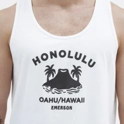 Προϋπολογισμός 😉 Αμάνικα T-shirts Emerson Ανδρική Αμάνικη Μπλούζα WHITE 😀 -Εξοδος emerson Κατάστημα emerson men s tank top 37