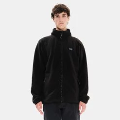 Η καλύτερη συμφωνία 🤩 Ζακέτες Emerson Fleece Ανδρικό Μπουφάν Black 🌟